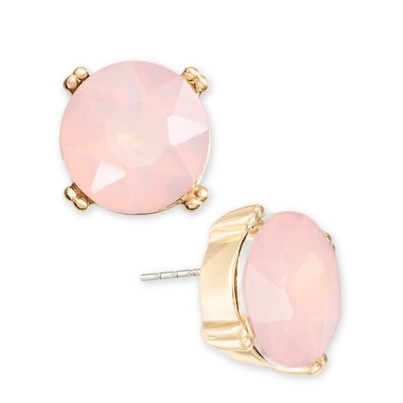 On 34th Pink Gold-Tone Stud Earrings NWT - Picture 1 of 2
